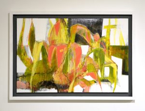 Bruce Timson ‘Gyllyndune Cactus III (‘Byzantine’)’, (2025), Acrylic, Conte, Indian Ink & Oil Varnish on Plywood, 40 x 60cm, £700