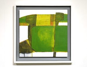 Bruce Timson ‘Looking across to The Towans (Case Study Landscape V)’, (2022), Acrylic, Ink and Conte on Plywood, 30 x 30.5cm, £400