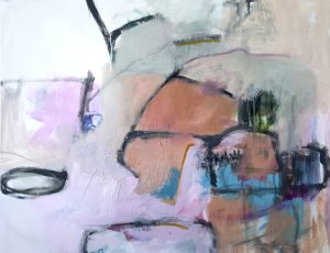 Suzanne Bethell 'Into the blue', Mixed media on canvas, 100cm x 120cm, £2,000
