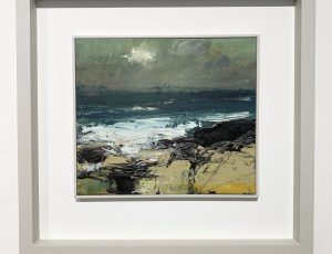 Jill Eisele 'Incoming Tide', Oil on board, 40 x 40cm, SOLD