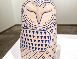 Lorraine Izon 'Sleepy Barn Owl', 15.5 x 8 cm, £198