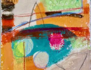 Suzanne Bethell 'Untitled 2025', Mixed media on khadi paper 37cm x 37cm, £480