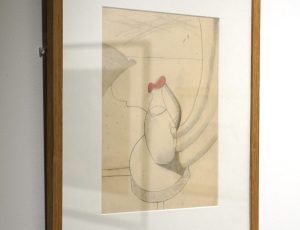 Andrew Lanyon ‘Salt Water and Fresh’, (2022), Pencil, and collage, 24.5 x 19cm, £750