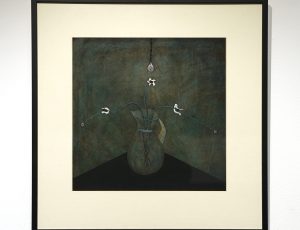 Andrew Lanyon ‘Tortured Flowers’, (2010), Oil, 27 x 27.5cm, £1,000