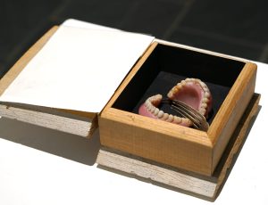 Andrew Lanyon ‘Hollow Book - 'Every Rhyme'’, (2003), Brass, wood, metal, plastic and paper, 18 x 13.5cm, £550