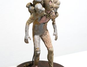 Sam Pascoe ‘Nature's Prototype for a Human with Emotions on the Outside’, (2018), Mixed media, 27 x 20 x 13cm, £1,250