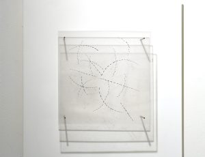 Terry Pope ‘Space Improvisation Drawing’, (1961), Perspex, Ink, and silver steel, 44 x 44 x 8cm, £9,950