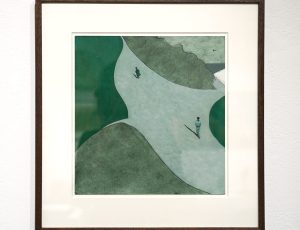 Andrew Lanyon ‘Cliff Walk’, (2021), Oil, 29 x 28cm, £4,500