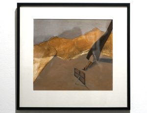 Andrew Lanyon ‘Painter and Painting’, (2025), Oil and pencil, 26 x 29cm, £3,500