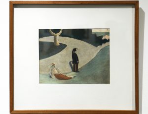 Andrew Lanyon ‘The View’, (2022/5), Oil and pencil, 18.5 x 23.5cm, £2,500