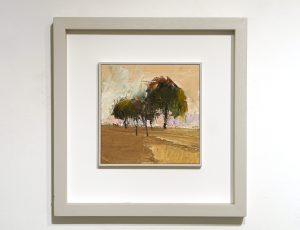 Jill Eisele ‘Little Copse’, Oil on board, 40 x 40cm, £490