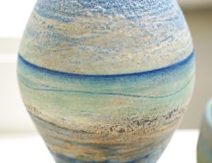 Colin Caffell ‘Blue Horizon - Minoan Form’, Stoneware, 18 x 16 x 16cm, £200