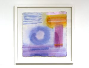 Carol Hosking-Smith ‘Blue-Purple Circle’, Acrylic on handmade watercolour paper, 40 x 40cm, £400