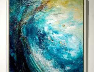 Alison Orchard 'Eternal Tides', Mixed media on panel, 54 x 54cm, £995