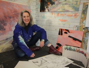 Alison Orchard in studio