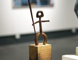 El Matador Del Muerte ‘Lightworker’, Metal and wood, 51 x 13cm, SOLD