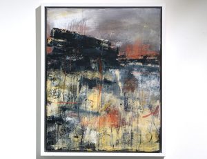 Deb Ramsay-Trease ‘Autumn Storm on the Moors II’, Acrylic on canvas, 43 x 53cm, SOLD