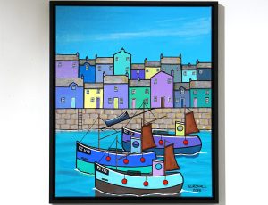 Paul Bursnall ‘Crabbers Quay’, Acrylic, 59 x 49cm, £360