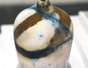 Gail Cooper ‘Medium Tall Porcelain Pebble Vase’, Porcelain, saggar fired, liquid quartz, 12 x 8cm, £135