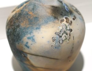 Gail Cooper ‘Medium Porcelain Pebble Vase’, Porcelain, saggar fired, liquid quartz, 12.5 x 9.5cm, £135