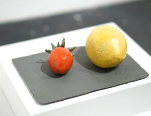 Juliette Peterson-Caffell ‘Taste of Spring’, Glazed earthenware, 20 x 14cm, £105