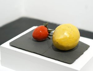 Juliette Peterson-Caffell ‘Taste of Spring’, Glazed earthenware, 20 x 14cm, £105