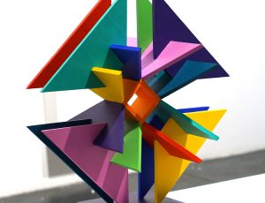 Michael Lawes ‘Parallel Contrasts’, Acrylic on wood, 38 x 34 x 21cm, £895