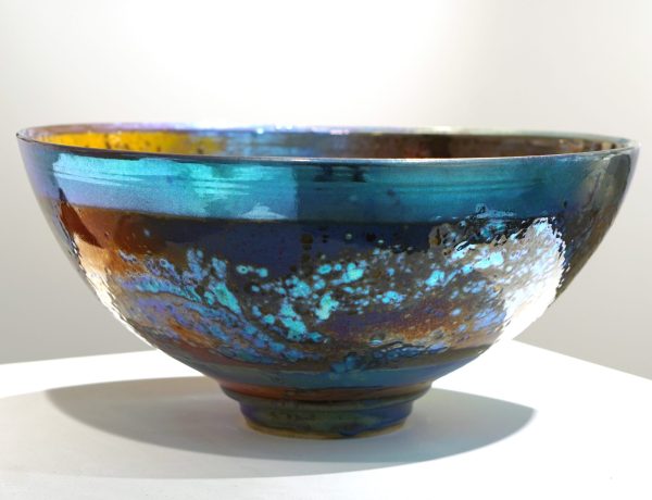 Sutton Taylor ‘Large Red and Yellow Bowl’, Lustreware, 20 x 42cm, £1,120