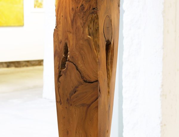 Mark Verry ‘Endurance II’, Yew and Slate, 113 x 37 x 31cm, £2,200