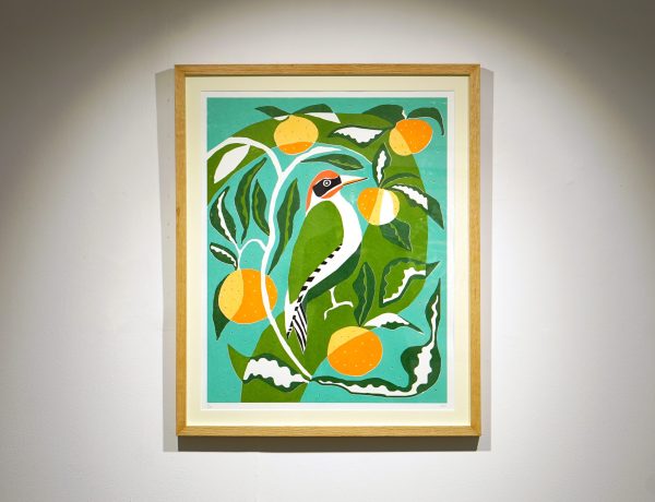 Flora Forshall ‘Woodpecker’, (Framed), Screenprint, 72.5 x 59.5cm, £730 (including UK delivery)