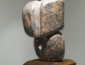 Aidan Hicks ‘2025 No.11’, Red Porphyry, 38.5 x 23 x 18cm