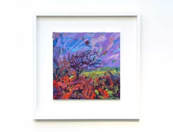 Sophie Fraser 'A Tangle of Thorn and Bracken', Mixed media on canvas, 64 x 64cm, £750
