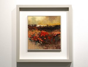 Jill Eisele ‘Beyond the Horizon’, Oil on board, 41 x 41cm, £900