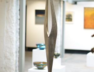 Tom Leaper ‘Agent Silver’, Stainless steel and quartz, 133 x 35 x 20cm, £4,500