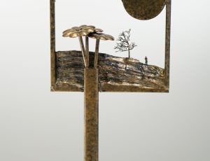 Glyn Walton ‘Landscape Through Window’, Mixed media, 45 x 11 x 22cm, £550