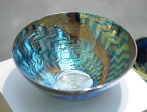 Sutton Taylor ‘Silver Blue Bowl’, Ceramic, 15 x 32cm, £950