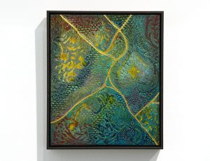 Stephanie Sandercock 'Golden Light', Acrylic & 24ct gold, 32.5 x 27.5cm, £780