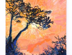 Sophie Fraser ‘Sun Glow, Along the Helford’, Oil on canvas, 127 x 107cm, £3,500