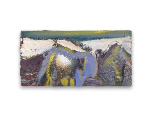 Jethro Jackson ‘Frozen Resilience’, Oil on board, 15 x 30cm, £1,400