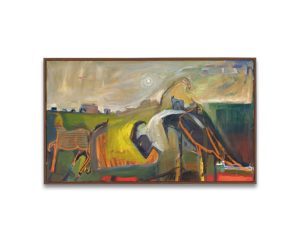 Jethro Jackson ‘Convergence’ 2025-26, Oil on canvas, 120 x 70cm, £6,900