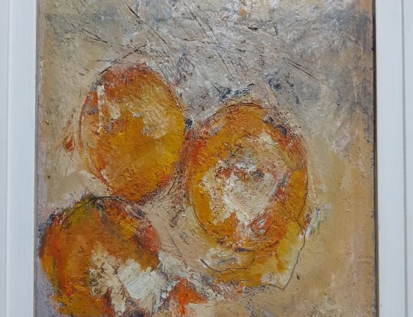 David Moore 'Oranges', Oil on board