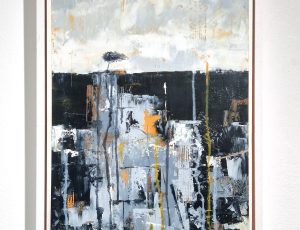 Deb Ramsay-Trease 'Wind-Sculpted Tree', Oil & cold wax, 34 x 44 cm, £395