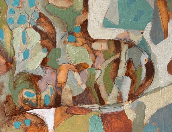 Jason Lilley ‘Ivy Study for Three Buttons’, Oil on board, 38 x 45cm, £750