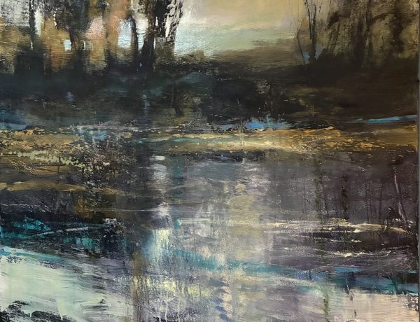 Jill Eisele 'Trembling Threshold', Oil on canvas, 103 x 103cm, £3,000