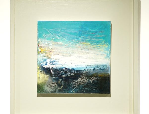 Justine Lois Thorpe 'Castaway', mixed media on board, 43 x 43cm, £495