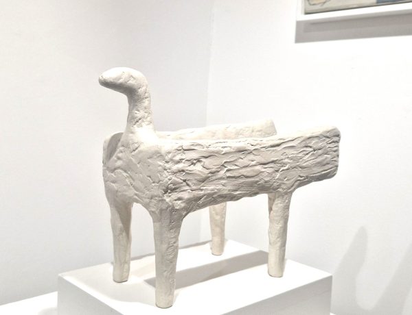 Kinsley Byrne 'Winged Figure', plaster and wool on wire, 28 x 21 x 10 cm, £450 Kinsley Byrne 'Winged Figure', plaster and wool on wire, 28 x 21 x 10 cm, £450