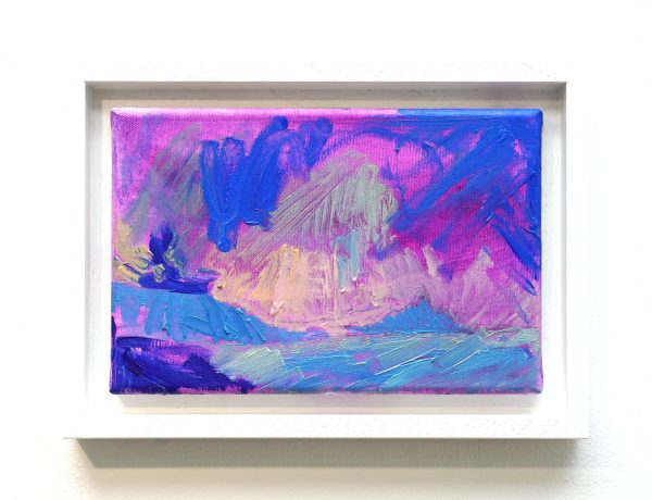 Sophie Fraser 'St Michael's Mount Study, Glowing Skies', Oil on canvas, 21 x 29cm, £280