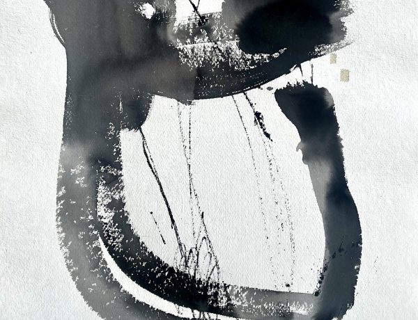 Imogen Rorke, Ink, cotton thread and linen on cotton rag paper Imogen Rorke, Ink, cotton thread and linen on cotton rag paper