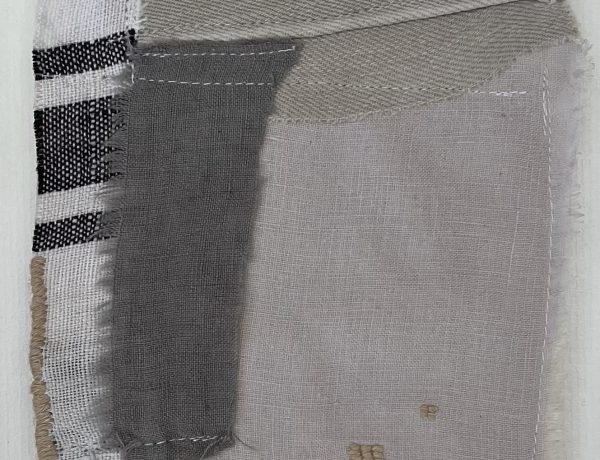 Imogen Rorke, Linen, oil and cotton thread on canvas Imogen Rorke, Linen, oil and cotton thread on canvas