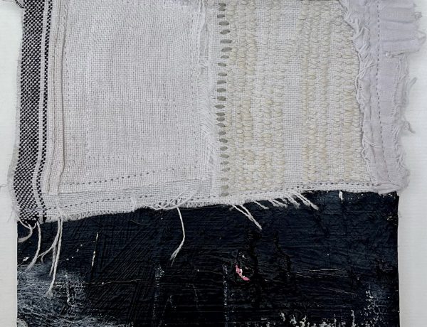 Imogen Rorke, Linen, oil and cotton thread on canvas Imogen Rorke, Linen, oil and cotton thread on canvas